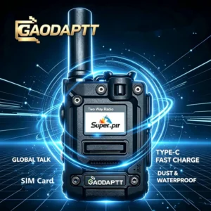 K2 GSM Walkie Talkie 4G POC Interphone LTE GPS Global Network With Type C Charger For Group Communication