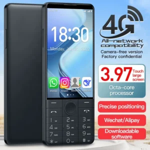 Keypad 4″ Octa Core LTE 4G Android 13 Smart Phone 6GB RAM 128GB Storage Mini Elderly Phone