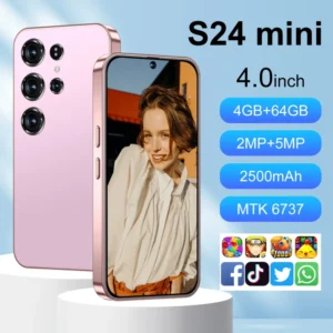 Kid Phone S24 Mini Children Smartphone 64GB 5G 2MP+5MP Camera HD LCD Screen 65W Quick Charge
