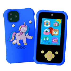 Kids Smart Phone Touchscreen Kids Phone Unicorn Girls Age 6 8 with Dual Camera Music Game Learning Toy Phone