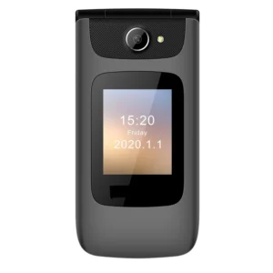 L2401 2.4″/1.77″ Double Screen SOS Button Keypad 4G Bands Flip Senior Mobile Phone