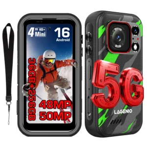 LAGENIO Eagle Pro Rugged 5G Smartphone LCD 36GB 256GB 4Inch 120Hz 50MP 3700mAh NFC IP68 IP69k Waterproof CDMA Dual SIM