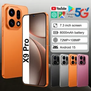 Latest X9 Pro 5G Smartphone 7.3 Inch 16GB+1TB 108MP HD Camera Android15 Face Unlock Dual SIM Phone Factory Price