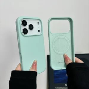 Liquid Silicone Magnetic Case for iPhone 17 Air 17 16 15 14 13 12 11 Pro Max Plus Soft Magnetic Cover
