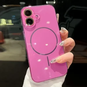 Luxury Hard Phone Case for 11 16 Pro Max Magnetic Wireless Charging Waterproof Shockproof Anti Fingerprint Features