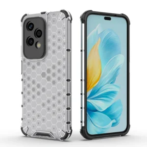 Luxury Honeycomb 2 in 1 Bumper Hard Cover Case for Huawei Honor 200 Lite Pro X7B X9B Magic 6 Lite Nova 12 SE P70 Pro Ultra