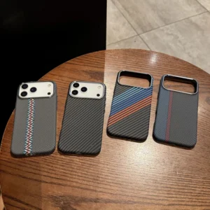 Luxury Stripes Pattern Shockproof Hard PC Mobile Phone Case for iPhone 17 16 15 14 13 12 Pro Max