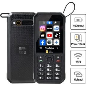 M11 Wifi Hotspot 4000mAh Power Bank Function IP68 Waterproof Rugged Keypad Phone 4G Feature Phone Keypad Mobile Phone