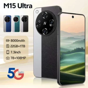 M15 Ultra 5G 22GB+1TB Android 15 7.3 Inch HD Screen Dual SIM Global Version Unlocked Mobile Phone