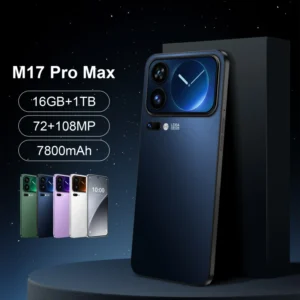 M17 Pro Max 5G Smartphone Global Version 7.3 Inch Large Screen 90Hz Refresh Rate Deca Core Processor 7800mAh Battery
