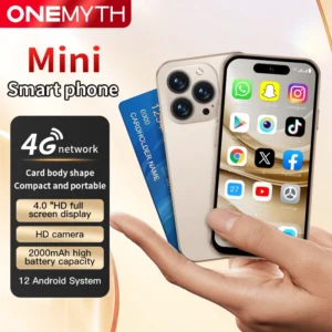 M17 Pro Mini 4G Smartphone 4.0” HD Full Screen 2GB+16GB Android 12 English Dual SIM Standby Small Size Dual SIM
