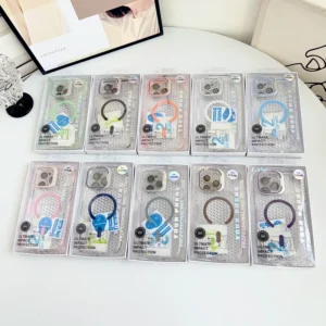 Magnetic HD Acrylic TPU Phone Case with Frosted Camera Protector for iPhone 17 16 15 14 13 12 11 Series Pro Max Plus Clear