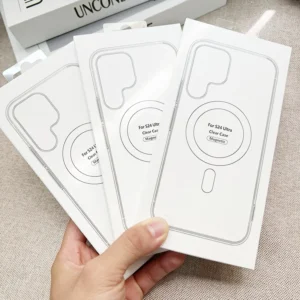 Magnetic Phone Case For Samsung Galaxy S25 S24 S23 Ultra Plus Shockproof Clear Wireless Charging Cover