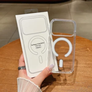 Magnetic Transparent Phone Case TPU Shockproof Cell Phone Case for iPhone 11 12 13 14 15 16 17 18 Pro Max