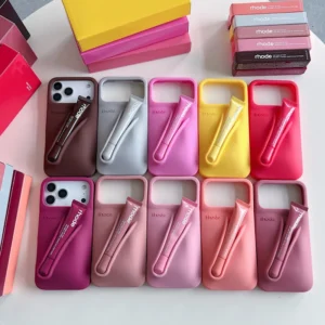 Makeup friendly Lipstick Animal Design Shockproof Imitation Silicone Phone Case for 11 12 13 14 15 16 17 Air Pro