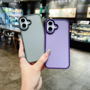 Matte Phone Case for iPhone 16 15 13 Pro Max Hard Acrylic Anti-Slip Shockproof Mobile Casing for iPhone 11 12