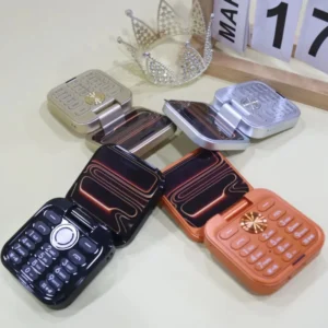 Mini I17 Air Foldable Mobile Phones 1.77″ Display Speed Dial Dual Sim Fashion Ladies Flip Phone Spare Backup Mobile Phone