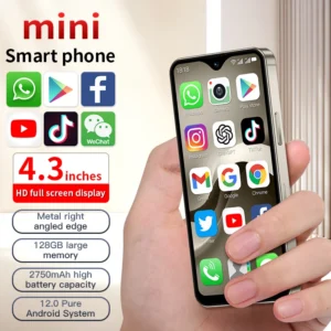 Mini Smartphone F9 Max 4.3inch HD 4G+64G Android 12.0 Octa Core Dual SIM with 13MP LTE+CDMA Mobile Phone