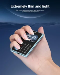 Mini V8 Pocket Mobile Phone 2G GSM Dual SIM Standby Magic Voice Blacklist Small Button Cellphone Portable Backup Phone for Daily