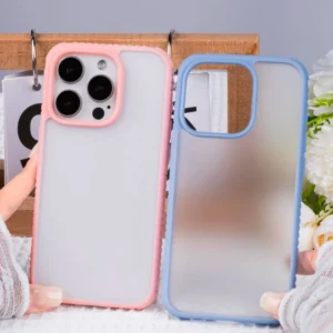 Mobile Cover Skin Feeling Hard Phone Case Matte Protector Metal Camera Flame for iPhone 15 Pro Max