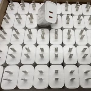 Mobile Devices Chargers Adapters Dual Type C Port 25w PD Fast Charging Phone Charger US Wall Plug Power Adapter