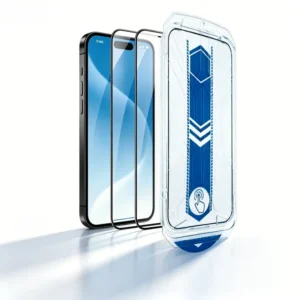 Mobile Phone Accessories Full Glue 0.33mm Hd Clear Tempered Glass Screen Protector for Iphones 16 17 Pro Max Glass with Easy App