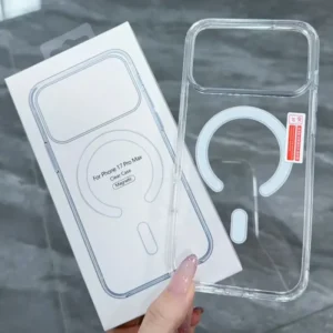 Mobile Phone Case with Packaging Box for iPhone 17 16 15 14 13 12 11 Pro Clear Wireless Charging Magnetic Cover