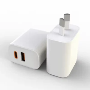 Mobile Phone Charger 2 Ports A+c Dual PD 20W Power Adapter Wall Charger UBS Type C Charger
