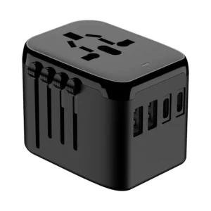 Multifunction Universal Travel Power Adapter Double USB Type C Charger US EU UK Converter Plug Mobile Phone Charger Wall