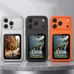 NFC Smart E Ink Screen Display Mobile Phone Case for iPhone 17 Pro Max 16 15 Pro DIY Picture Video Cover Shell