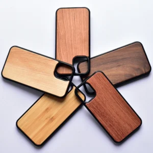 Nature Wooden Phone Case Real Wood Blank Custom Logo Cell Cover for iPhone X XS XR 11 12 13 14 15 16 Pro Max 16e Case