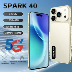 New Arrival 5G Smartphone Deca Core 8 Core 7 Inch Large Screen 12GB RAM 256GB ROM 64MP Camera Fingerprint Face ID Dual SIM