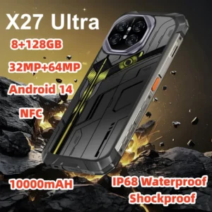 New Arrival High Performance Smart Rugged Mobile Call Phone Android 14 8G RAM+128GB ROM 32MP+64MP 10000mAh Face Unlock Phone