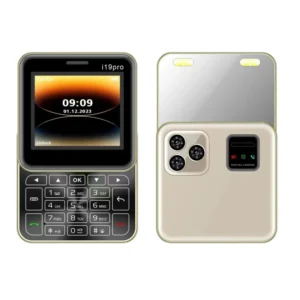 New I19 Pro Dual SIM 2G GSM Mini Mobile Phone 2.4 Inch Square Slide Button FM for Unlocked Small Cell Phone
