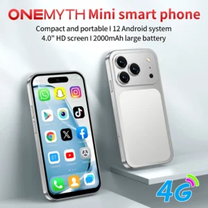 New ONEMYTH Orange A18 Pro 4.0 Inches Android 12.0 System 2000mAh Battery 4G Network Dual SIM Cards 4G Mini Smartphone