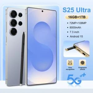 New Original S25 Ultra 16GB+1TB 5G Android15 Smartphone Face Unlock Dual Card Cellphone7.3inch HD Screen Mobile Phones
