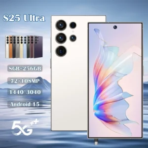 New Original S25 Ultra 5G Dual-Sim Smartphone 8GB+256 Storage HD LED 144Hz Octa Core 108MP LTE Cellular Compatibility