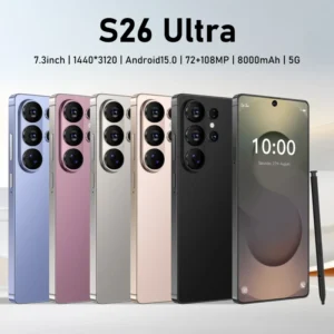 New Original S26 Ultra 5G Android 15 Smartphone 7.3inch HD Full 16GB+1TB Memory Deca Core 108MP Unlocked Cellular