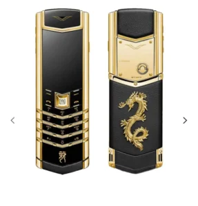 New Unlocked Luxury Vertue Mini Phone K8+ LED Golden Dragon Dialer Keypad Elderly Mobile Phone
