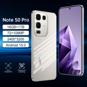 Note 50 Pro 5G Smartphone 108MP HD OLED Display 90Hz Refresh Rate Deca Core CPU 16GB+1TB Storage Dual SIM Card