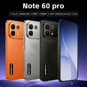 Note 60 Pro 5G Smartphone 72+108MP Camera 7.3″ HD Display for Photography & Vlogging