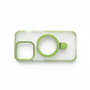 OEM Custom Printed Electroplate PC Wireless Charging Clear Phone Case Magnetic Stand Shockproof Waterproof Back Cover For