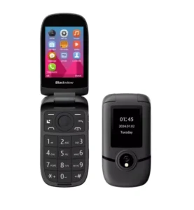 Original Blackview N2000 Flip Phone 2.8 inch 1500mAh 48MB+128MB Dual Monitor SOS RTOS Fast and Fast Call Mobile Phones