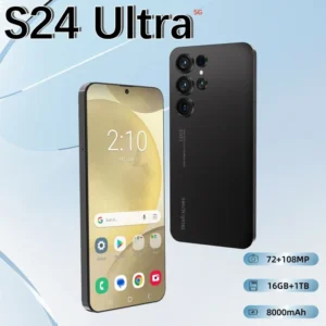 Original S24 Ultra 5G Smartphone 16GB+1TB HD Display 7.3 Inch 120Hz Deca Core Snapdragon 800 72+108MP Dual SIM