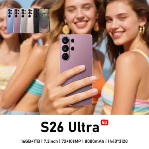 Original S26 Ultra 5G Smartphone 7.3 Inch HD 16GB+1TB Unlocked Dual Card Android 15.0 108MP Rear Camera Global Version