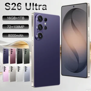 Original S26 Ultra 5G Smartphone 7.3 Inch HD Android 15 Decacore Dual SIM 16GB+1TB 108MP 4G 5G Unlocked