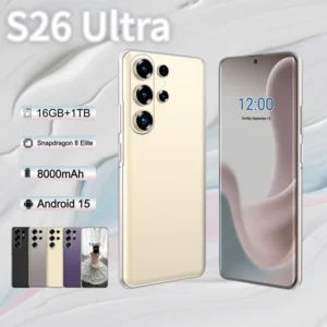 Original S26 Ultra 5G Smartphone Deca Core 16GB+1TB Unlocked Android 15 Dual SIM 100W Quick Charge 108MP Beauty Camera 144Hz HD