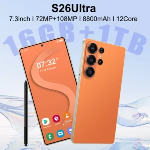Original S26 Ultra Smartphones 16GB+1TB 5G Dual Sim Mobile Phone HD Screen French Operating Language Gaming Global LTE CDMA