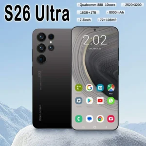 Original Unlocked S26 Ultra Smartphone 7.3 Inch HD Screen 16GB+1TB Android 15 108MP Rear Camera Face ID 5G Gaming Deca Core CDMA