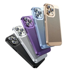 PC Hard Mobile Phone Case for iPhone 16 Pro Max Shockproof Electroplating Heat Dissipation for iPhone 15 14 13 12